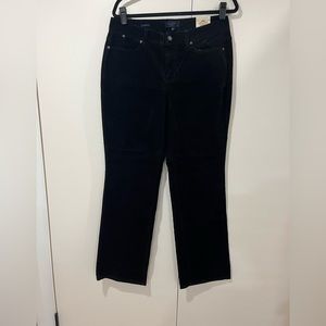 Black boot cut corduroy jeans. Size 12W